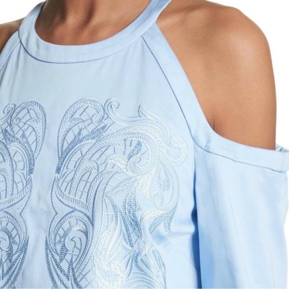 Show Off In This Ted Baker London Cold Shoulder Shift Dress Sz TB1 US4 NWOT - Picture 2 of 2